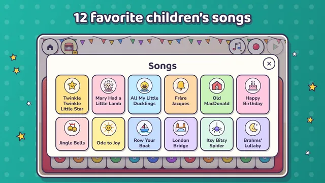 The song list: 12 favorite children's songs