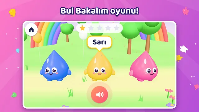 Bul Bakalım oyunu: sarıyı bul